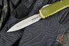 Microtech Ultratech OTF Knife- GEN IV- Double Edge- OD Green Handle- Apocalyptic Finished Blade 11224-10 APOD