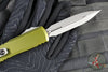 Microtech Ultratech OTF Knife- GEN IV- Double Edge- OD Green Handle- Apocalyptic Finished Blade 11224-10 APOD