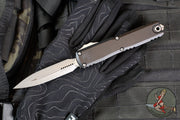 Microtech Ultratech OTF Knife- GEN IV- Double Edge- Black Handle- Apocalyptic Finished Blade 11224-10 AP