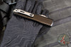 Microtech Ultratech OTF Knife- GEN IV- Double Edge- Black Handle- Apocalyptic Finished Blade 11224-10 AP