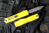 Microtech Ultratech OTF Knife- GEN IV- Double Edge- Yellow Handle- Apocalyptic Finished Blade 11224-10 APYW