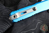 Microtech Ultratech OTF Knife- GEN IV- Double Edge- Blue Handle- Stonewash Finished Blade 11224-10 BL