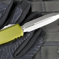 Microtech Ultratech OTF Knife- GEN IV- Double Edge- OD Green Handle- Stonewash Finished Blade 11224-10 OD