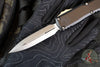 Microtech Ultratech OTF Knife- GEN IV- Double Edge- Black Handle- Stonewash Finished Blade 11224-10