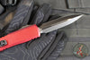 Microtech Ultratech OTF Knife- GEN IV- Double Edge- Merlot Handle- Black Finished Plain Edge Blade 11224-1 MR