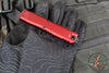 Microtech Ultratech OTF Knife- GEN IV- Double Edge- Merlot Handle- Black Finished Plain Edge Blade 11224-1 MR