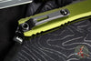 Microtech Ultratech OTF Knife- GEN IV- Double Edge- OD Green Handle- Black Finished Plain Edge Blade 11224-1 OD