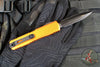 Microtech Ultratech OTF Knife- GEN IV- Double Edge- Orange Handle- Black Finished Plain Edge Blade 11224-1 OR