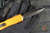 Microtech Ultratech OTF Knife- GEN IV- Double Edge- Orange Handle- Black Finished Plain Edge Blade 11224-1 OR