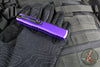 Microtech Ultratech OTF Knife- GEN IV- Double Edge- Purple Handle- Black Finished Plain Edge Blade 11224-1 PU
