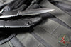 Microtech Ultratech OTF Knife- GEN IV- Tactical- Double Edge- Black Handle- Black Finished Full Serrated Edge Blade 11224-3 T
