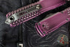 Microtech Ultratech OTF Knife- GEN IV- Half Tri-Grip- Double Edge- Purple Abrasion Finished Handle- Purple Abrasion Finished Plain Edge Blade 11224HT-1 PUAA