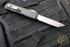 Microtech Ultratech ZBP Zero Blade Play OTF Knife- Tanto Edge- Black Handle- Stonewash Part Serrated Blade 1123-11