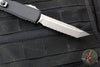 Microtech Ultratech ZBP Zero Blade Play OTF Knife- Tanto Edge- Black Handle- Apocalyptic Full Serrated Blade 1123-12 AP