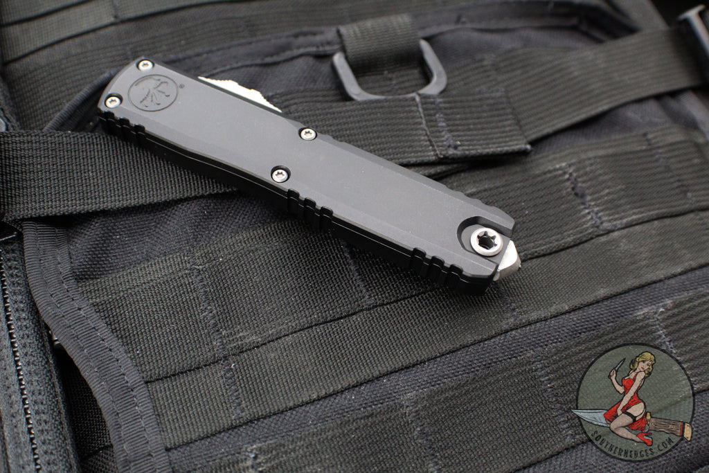 Microtech Zero Microtech Ultratech ZBP Zero Blade Play OTF Knife- Tanto Edge- Black H ...