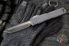 Microtech Ultratech ZBP Zero Blade Play OTF Knife- Tanto Edge- Shadow Edition- Black Handle- Black DLC Plain Edge Blade- DLC Hardware 1123-1 DLCTSH
