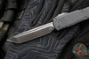 Microtech Ultratech ZBP Zero Blade Play OTF Knife- Tanto Edge- Shadow Edition- Black Handle- Black DLC Plain Edge Blade- DLC Hardware 1123-1 DLCTSH