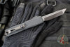 Microtech Ultratech ZBP Zero Blade Play OTF Knife- Tanto Edge- Shadow Edition- Black Handle- Black DLC Plain Edge Blade- DLC Hardware 1123-1 DLCTSH