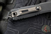 Microtech Ultratech ZBP Zero Blade Play OTF Knife- Tanto Edge- Shadow Edition- Black Handle- Black DLC Plain Edge Blade- DLC Hardware 1123-1 DLCTSH