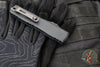 Microtech Ultratech ZBP Zero Blade Play OTF Knife- Tanto Edge- Shadow Edition- Black Handle- Black DLC Plain Edge Blade- DLC Hardware 1123-1 DLCTSH