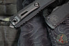 Microtech Ultratech ZBP Zero Blade Play OTF Knife- Tanto Edge- Tactical- Black Finished Handle- Black Blade 1123-1 T