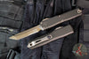 Microtech Ultratech ZBP Zero Blade Play OTF Knife- Tanto Edge- Dark Burnt Bronze Finished Handle- Dark Burnt Bronze Part Serrated Blade 1123-2DB-C19Z23