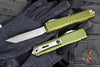 Microtech Ultratech OTF Knife- GEN IV- Tanto Edge- OD Green Handle- Apocalyptic Finished Blade 11234-10 APOD