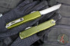 Microtech Ultratech OTF Knife- GEN IV- Tanto Edge- OD Green Handle- Apocalyptic Finished Blade 11234-10 APOD