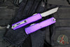 Microtech Ultratech OTF Knife- GEN IV- Tanto Edge- Purple Handle- Apocalyptic Finished Blade 11234-10 APPU