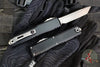 Microtech Ultratech OTF Knife- GEN IV- Tanto Edge- Black Handle- Apocalyptic Finished Blade 11234-10 AP