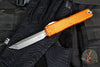 Microtech Ultratech OTF Knife- GEN IV- Tanto Edge- Orange Handle- Stonewash Finished Blade 11234-10 OR