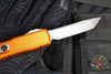 Microtech Ultratech OTF Knife- GEN IV- Tanto Edge- Orange Handle- Stonewash Finished Blade 11234-10 OR