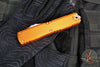 Microtech Ultratech OTF Knife- GEN IV- Tanto Edge- Orange Handle- Stonewash Finished Blade 11234-10 OR