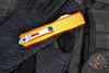 Microtech Ultratech OTF Knife- GEN IV- Tanto Edge- Orange Handle- Stonewash Finished Blade 11234-10 OR