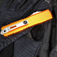 Microtech Ultratech OTF Knife- GEN IV- Tanto Edge- Orange Handle- Stonewash Finished Blade 11234-10 OR