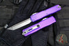 Microtech Ultratech OTF Knife- GEN IV- Tanto Edge- Purple Handle- Stonewash Finished Blade 11234-10 PU