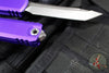 Microtech Ultratech OTF Knife- GEN IV- Tanto Edge- Purple Handle- Stonewash Finished Blade 11234-10 PU