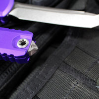 Microtech Ultratech OTF Knife- GEN IV- Tanto Edge- Purple Handle- Stonewash Finished Blade 11234-10 PU