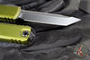 Microtech Ultratech OTF Knife- GEN IV- Tanto Edge- OD Green Handle- Black Finished Blade 11234-1 OD