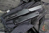 Microtech Ultratech OTF Knife- GEN IV- Tactical- Tanto Edge- Black Handle- Black Finished Plain Edge Blade 11234-1 T