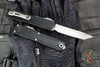 Microtech Ultratech OTF Knife- GEN IV- Bravo Handle Pattern- Tanto Edge- Black Handle- Apocalyptic Finished Plain Edge Blade 11234BR-10 AP