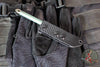 Microtech Tac-P Mini- Titanium- Antique Green Anodized- Bronze Glassbreaker 112M-MS2