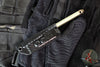 Microtech Tac-P Mini- Titanium- Antique Gold Anodized- Gold Finished Titanium Glassbreaker 112M-MS5