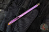 Microtech Tac-P Mini- Titanium- Royal Purple Anodized- Bronze Finished Titanium Glassbreaker 112M-MS6