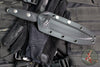 Microtech Socom Alpha Fixed Blade- Black Handle- Stonewash Blade 113-10
