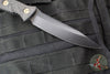 Microtech Socom Alpha Fixed Blade- Single Edge- Carbon Fiber Handle- Black DLC Blade 113-1 DLCCFS SERIAL NUMBER 06