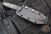 Microtech Socom Alpha Fixed Blade- Single Edge- Carbon Fiber Handle- Black DLC Blade 113-1 DLCCFS SERIAL NUMBER 06