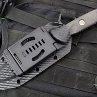 Microtech Socom Alpha Fixed Blade- Single Edge- Carbon Fiber Handle- Black DLC Blade 113-1 DLCCFS SERIAL NUMBER 06