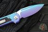 Microtech LUDT OTS Knife- Single Edge- Aurora Finished Handle- Aurora Finished Plain Edge Blade 1135-1 LPAUS