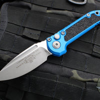 Microtech 2024 LUDT OTS Knife- Blue Handle- Apocalyptic Plain Edge Blade 1135-10 APBL